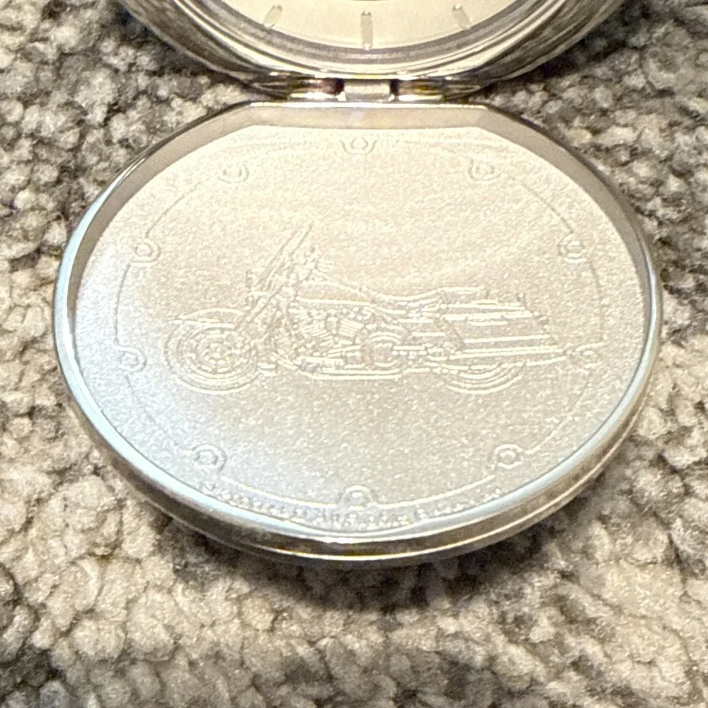Harley Davidson Road King Pocket Watch with‎ Eagle Stand Needs New Battery